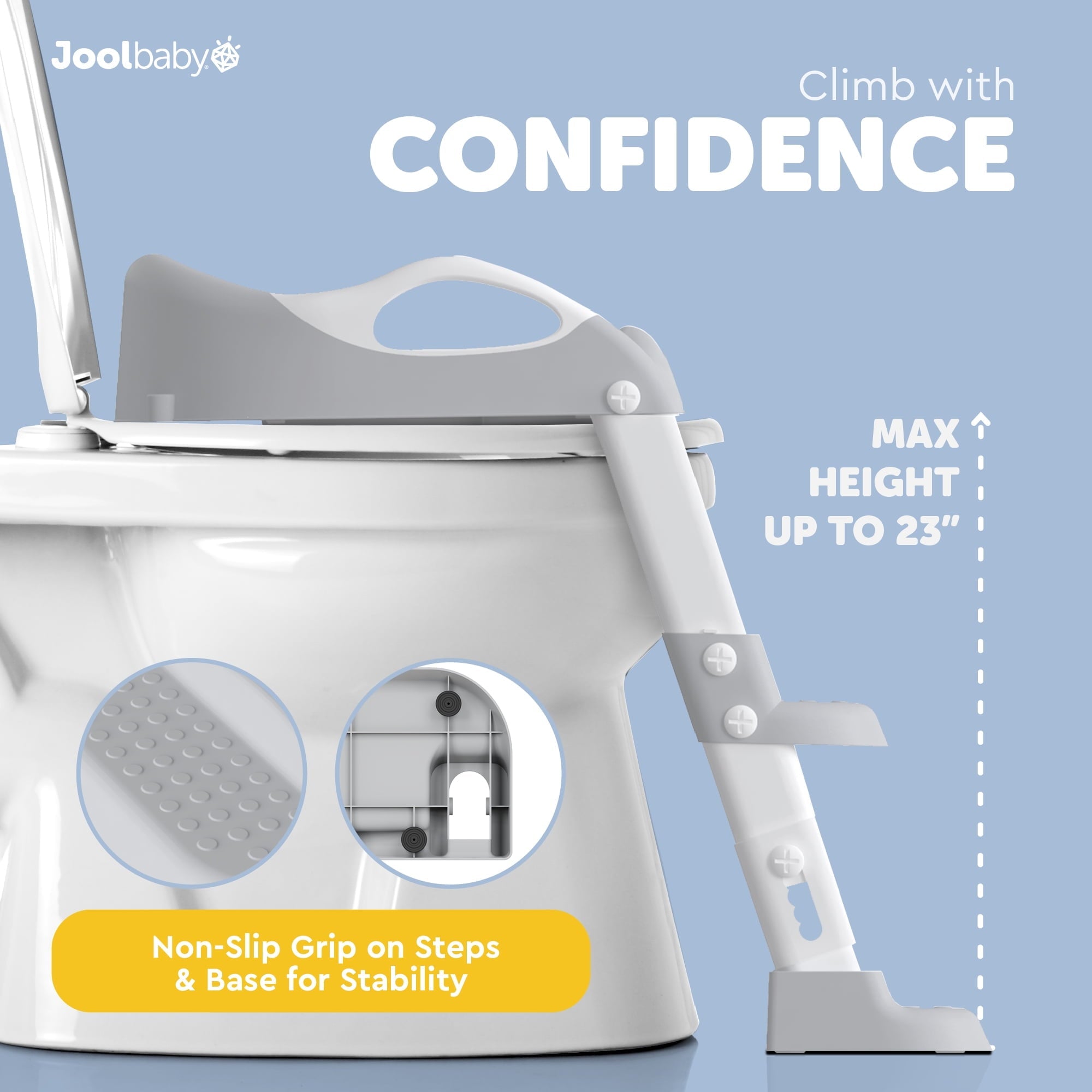 Jool Baby Potty Ladder - Gray