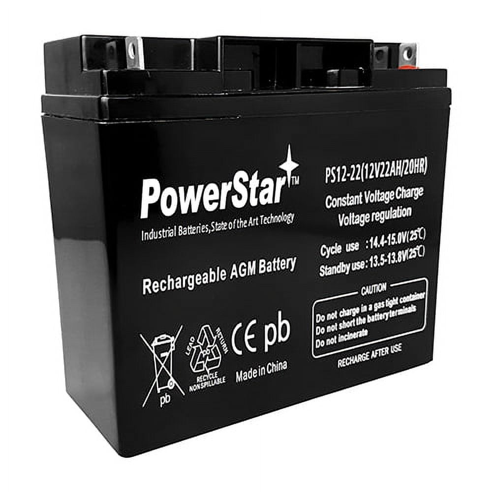 12 volt lawn mower battery 22ah by PowerStar