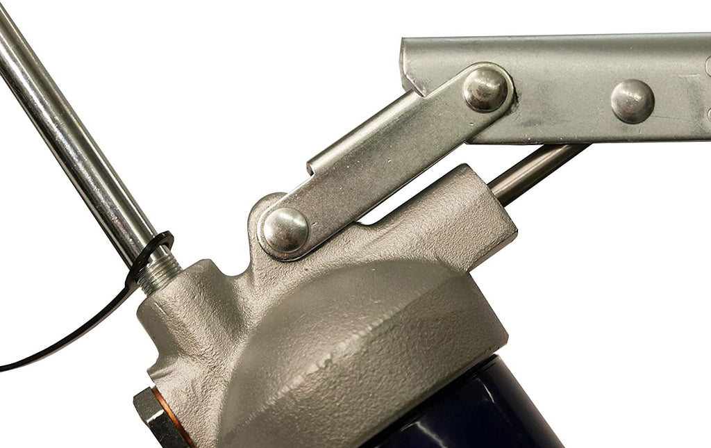 Lincoln Industrial Heavy-Duty Lever-Type Grease Gun w/18" Whip Hose, Blue, 16 Oz. Bulk/14.5 Oz. Cartridge Capacity