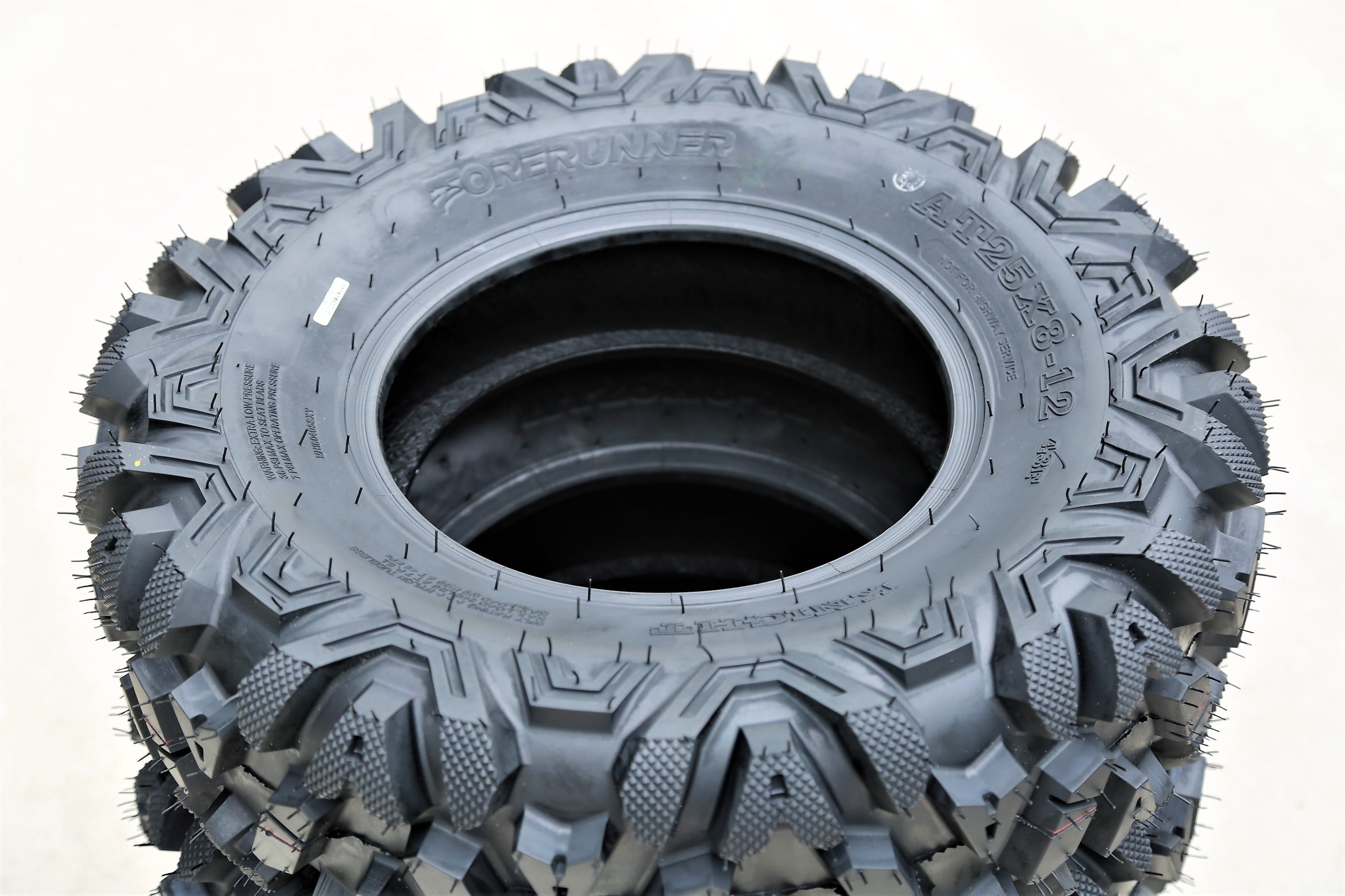 Forerunner Knight 25X8-12 25X8X12 6 Ply M/T ATV UTV Mud Tire
