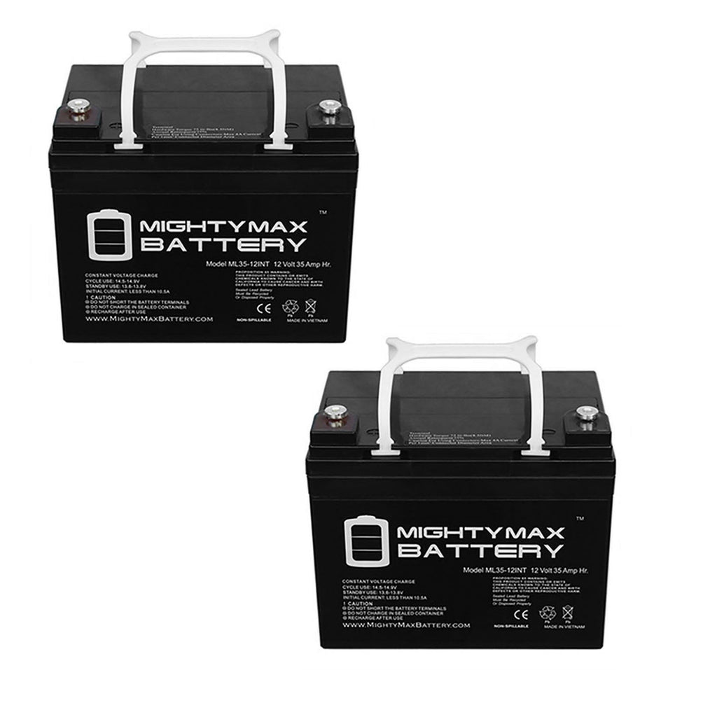 12V 35AH SLA INT Battery Replacement for Apex APX12-35 - 2 Pack