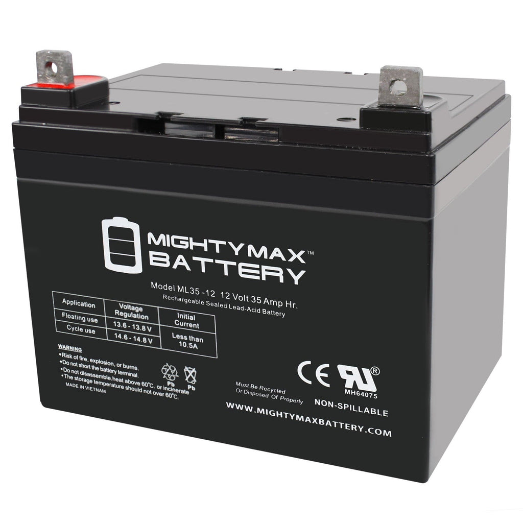 12V 35Ah Battery Replaces John Deere Lawn Tractor-Riding Mower 108