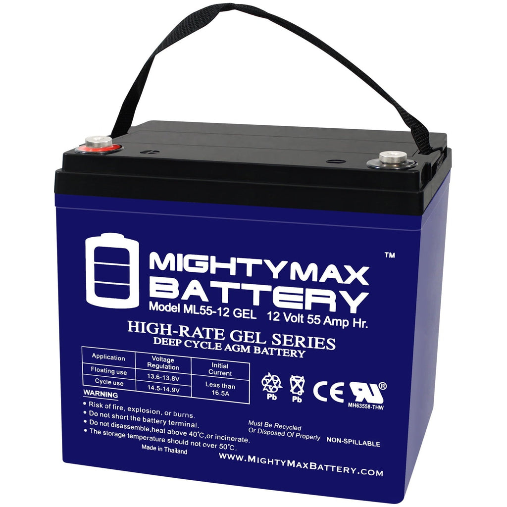 12V 55AH GEL Replacement Battery for 22NF VMAX MB96
