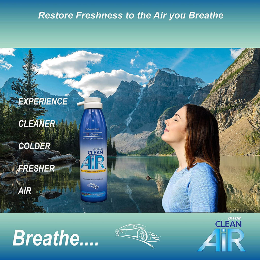 DWD2 Clean AIR Premium Automotive Foaming AC Evaporator Coil Cleaner 8oz - Unscented