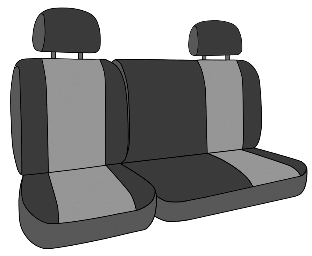 CalTrend Rear 60/40 Split Bench DuraPlus Seat Covers for 2012-2015 Honda Pilot - HD177-01DA Black Insert and Trim