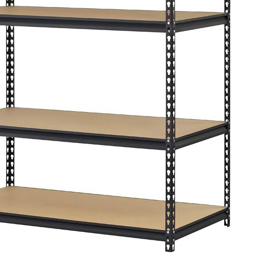 Edsal 5 Shelf 4000 Lb. 48x18x72" Adjustable Storage Rack Shelves (2 Pack)