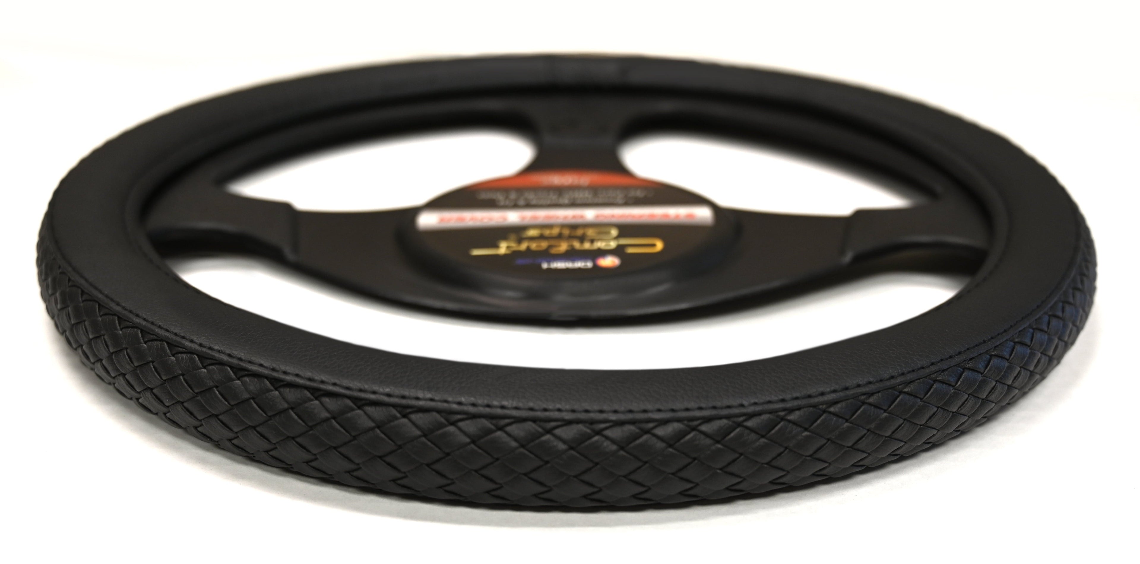 Comfort Grips Steering Wheel Cover - Riata Medium (14.5 - 15.4) Black