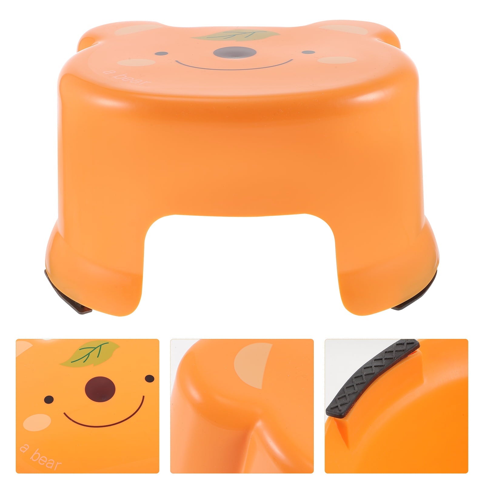 Hemoton Anti-Skid Step Stool Kids Bathroom Stool Cartoon Step Stool Foot Stool