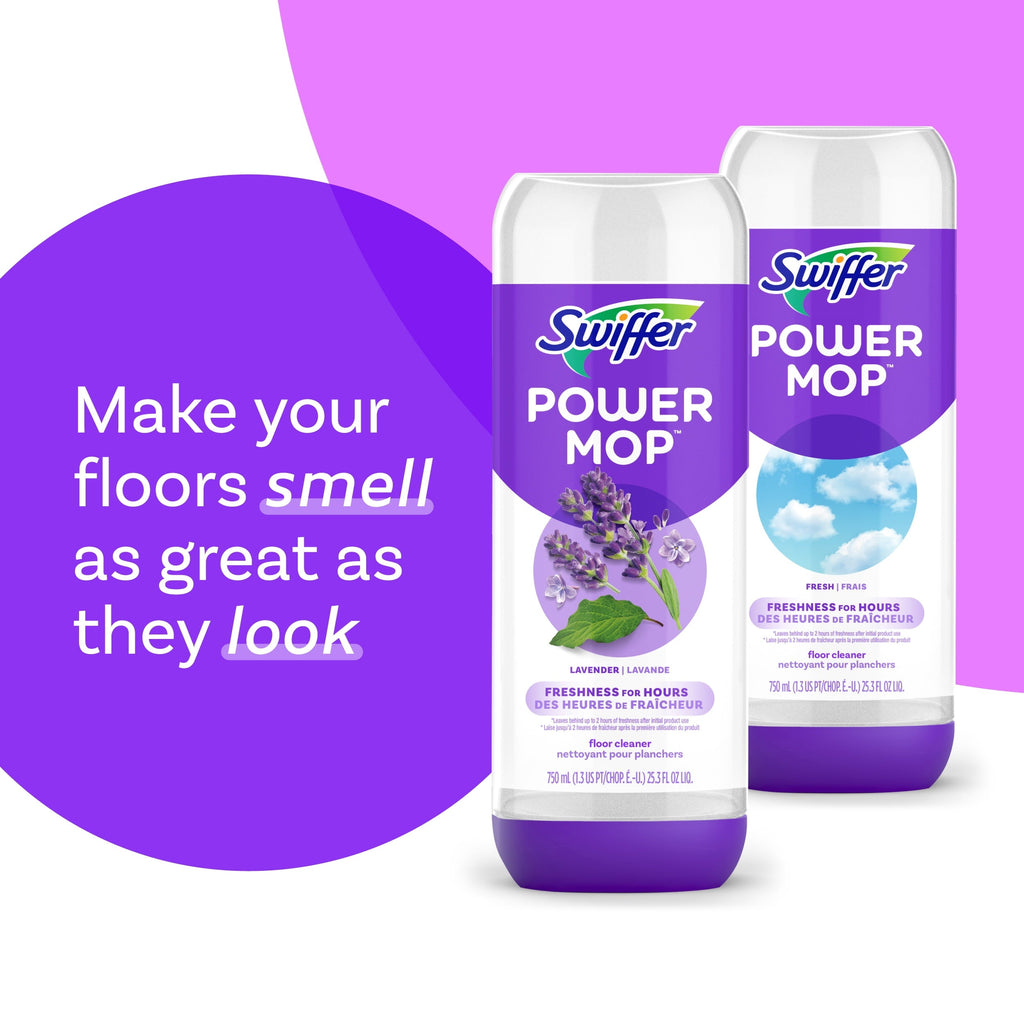 Swiffer Power Mop Multi-Surface Mopping Pad Refills, 8 Count Mop Heads.