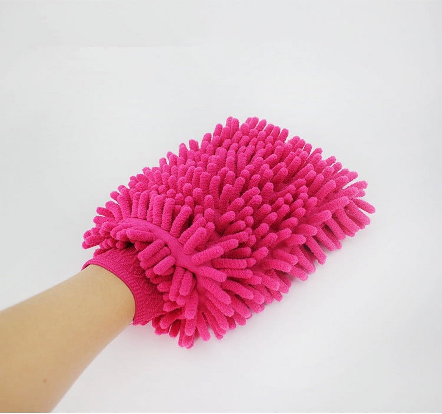 Casewin Car Wash Mitt – Scratch-Free Chenille Microfiber Washing Mitts, Dual Sided Cleaning Gloves for Dirt & Bugs - Premium Sponge Cloths for Cars, Trucks and Boats - 4Pack