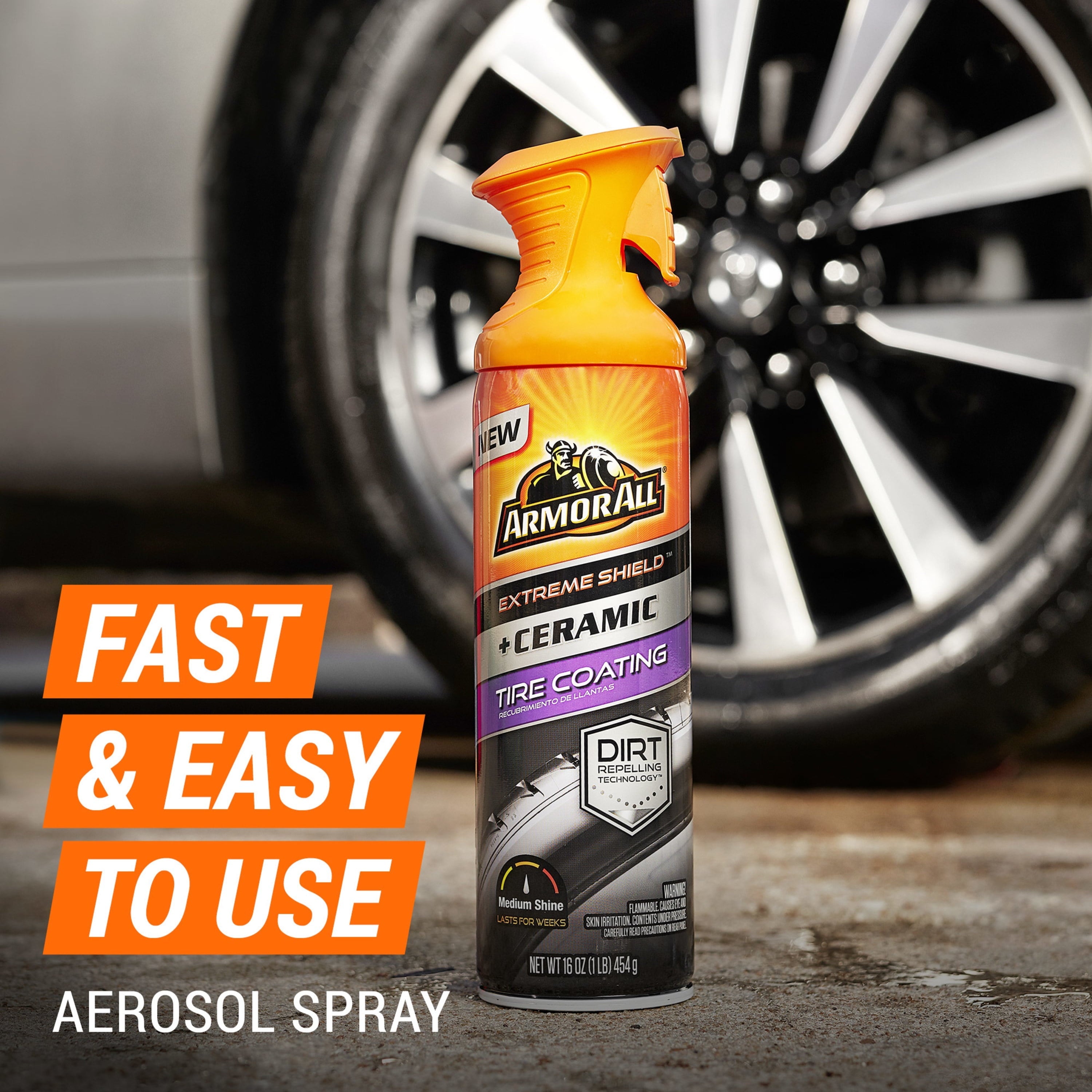 Armor All Extreme Shield Ceramic Tire Coating Tire Shine Spray - 16 OZ