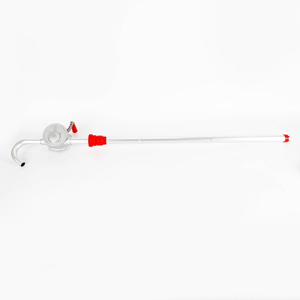 Aiqidi 32mm Manual Hand Crank Rotary Pump 55 Gallon Oil Fuel Transfer Suction Drum Barrel for Gasoline, Kerosene
