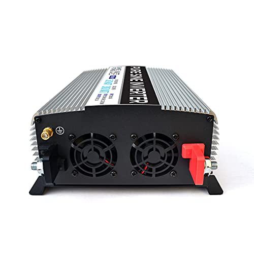 GoWISE Power 1500W Pure Sine Wave Power Inverter 12V DC to 120 V AC with 3 AC Outlets, 1 5V USB Port, 2 Battery Cables, and Remote Switch (3000W Peak) PS1005 (Brand Name/Packaging May Vary)