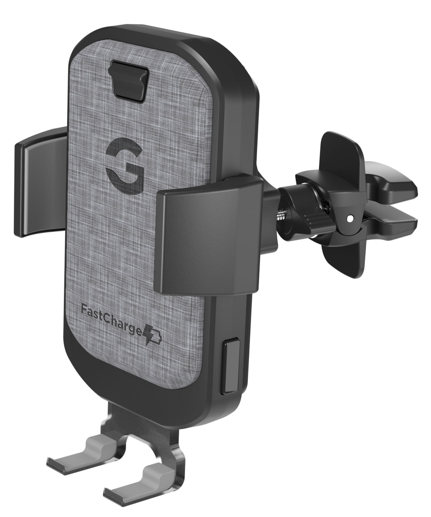 Encased Cell Phone Holder for Car with Wireless Charging (Qi Fast Charger) Dashboard/Windshield Suction Phone Holder for iPhone and Samsung Galaxy