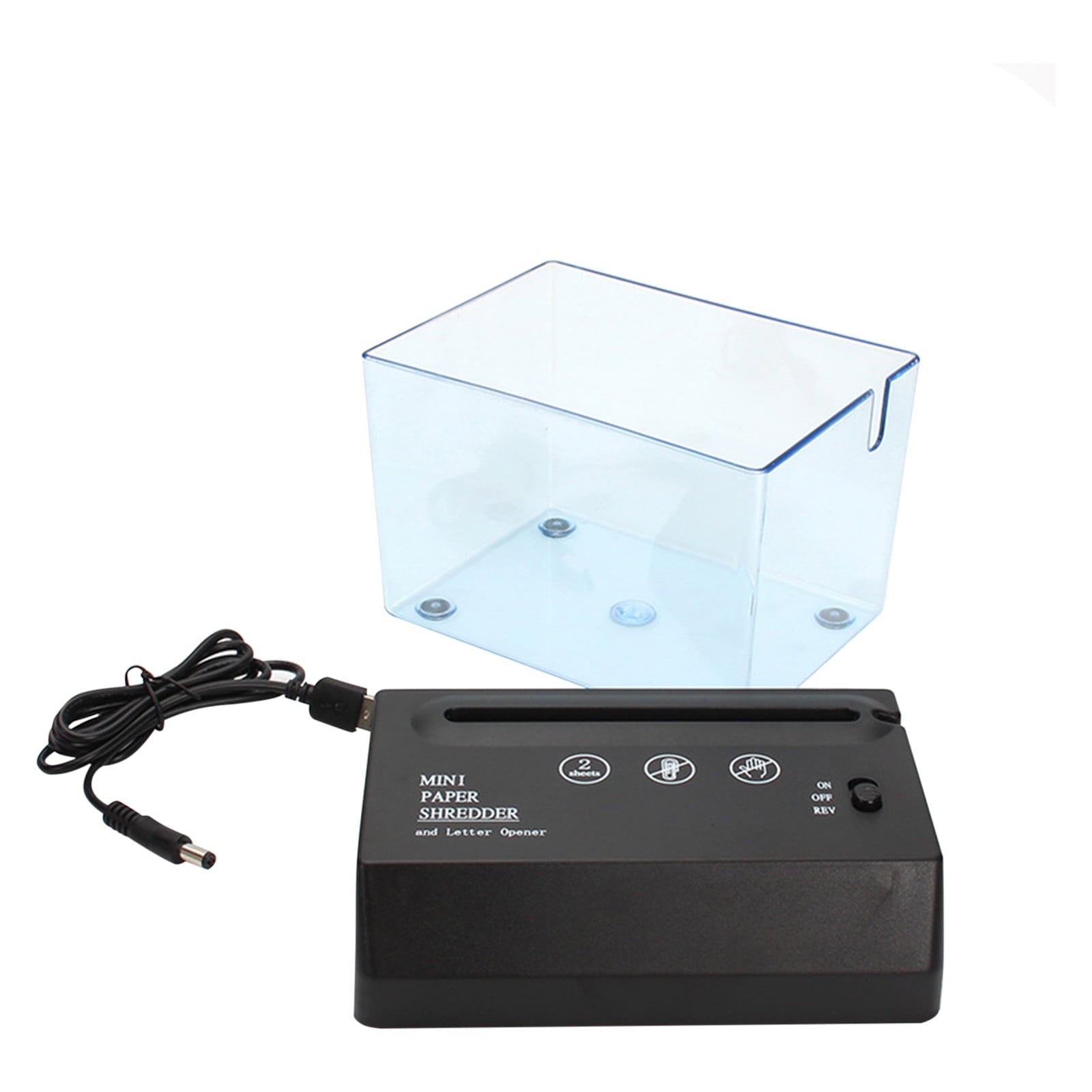 Daiosportswear Clearnance Shredder,Portable MIni Electric USB and Battery Operated Paper Shredder Paper Strip Cut Machine Paper and Document (Battery Not Include)