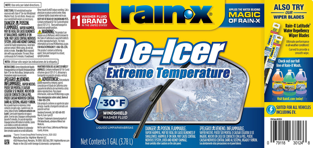 Rain-X® -30 Degree De-Icer Windshield Washer Fluid