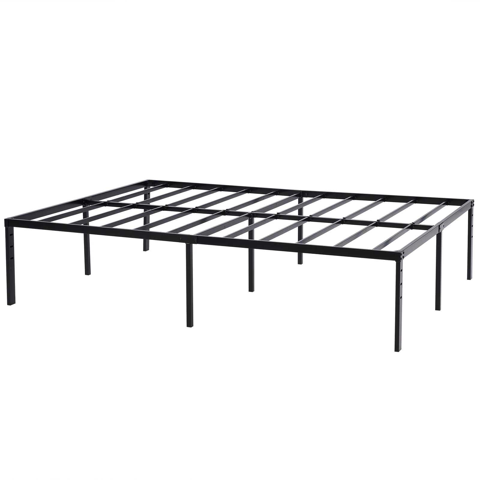 UBesGoo Metal Platform Bed Frame, 18 Inches High, King, Black