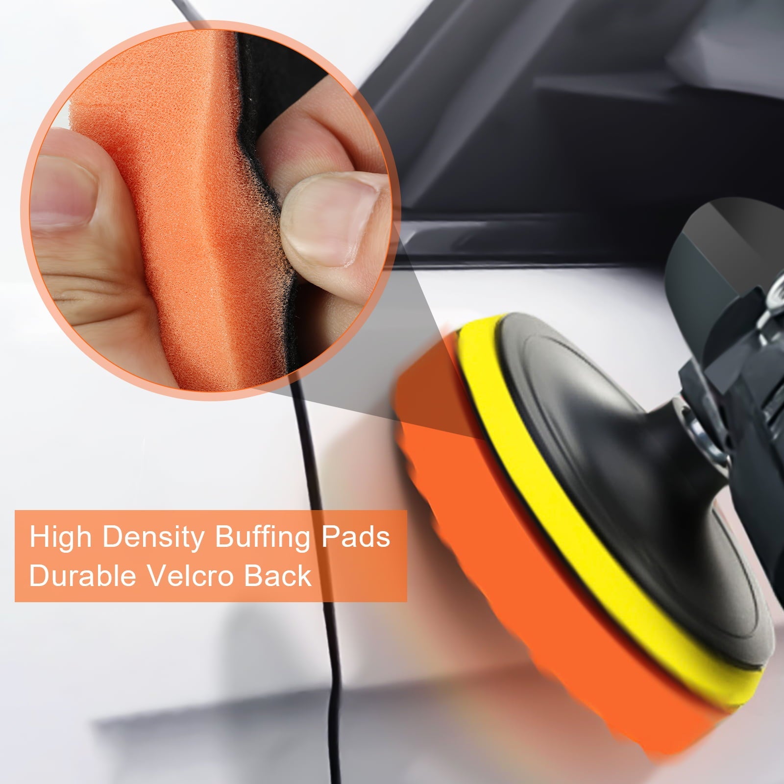 Buffing Polishing Pads, MATCC 8PCS 6 Inch Buffing Pads Kit, M14 Drill with Polishing Pads Kit for Car Buffer Polisher Compounding, Polishing and Waxing