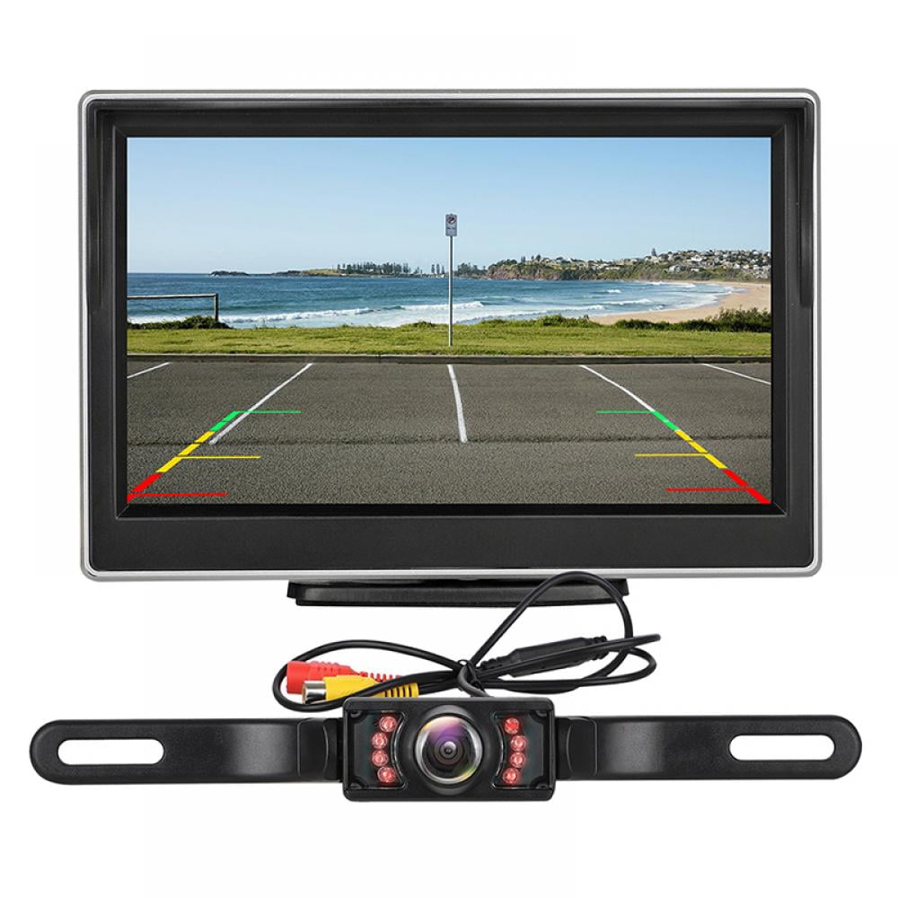 Digital Backup Camera Kit Stable Signal Rear View Night Vision With 5 inch LCD Monitor