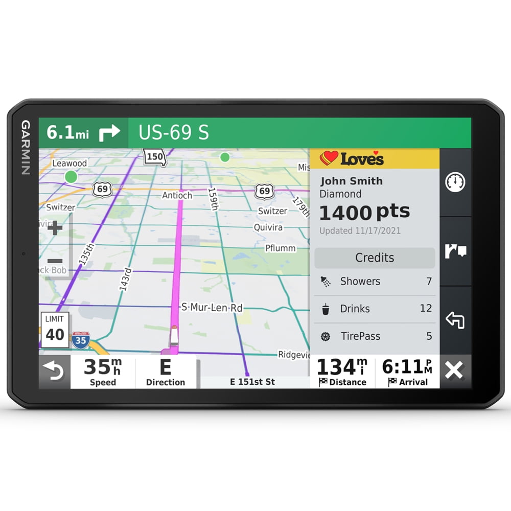 Garmin 010-02740-00 Dezl OTR810 8 inch GPS Truck Navigator Bundle with Premium 2 YR CPS Protection Pack