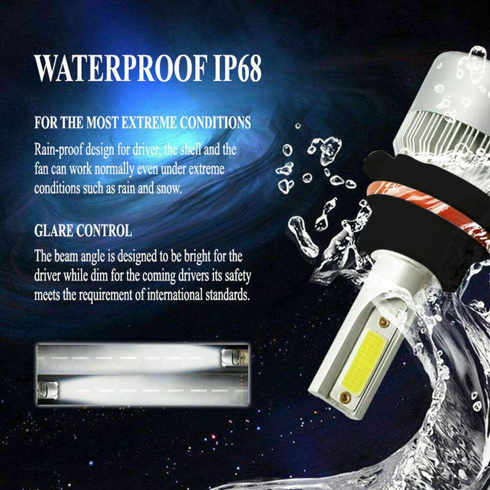 LED Headlight Bulb Hi/Lo Kit 9007 HB5 8K blue For 1987-2004 Ford F150 F250 F350
