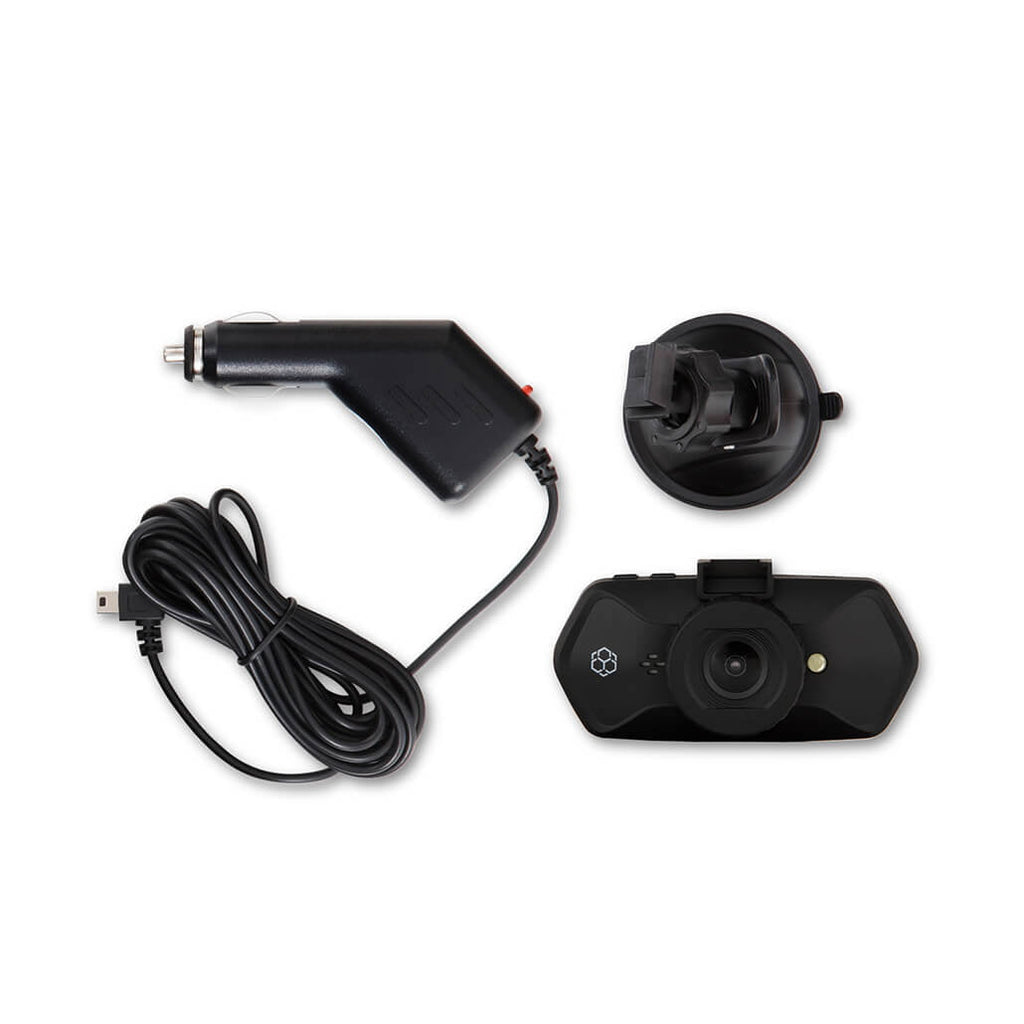 YADA 720P HD Roadcam Universally Compatible Window Mounted Dash Cam, 2" LCD Display, Loop Recording, G-Sensor Day/Night Security
