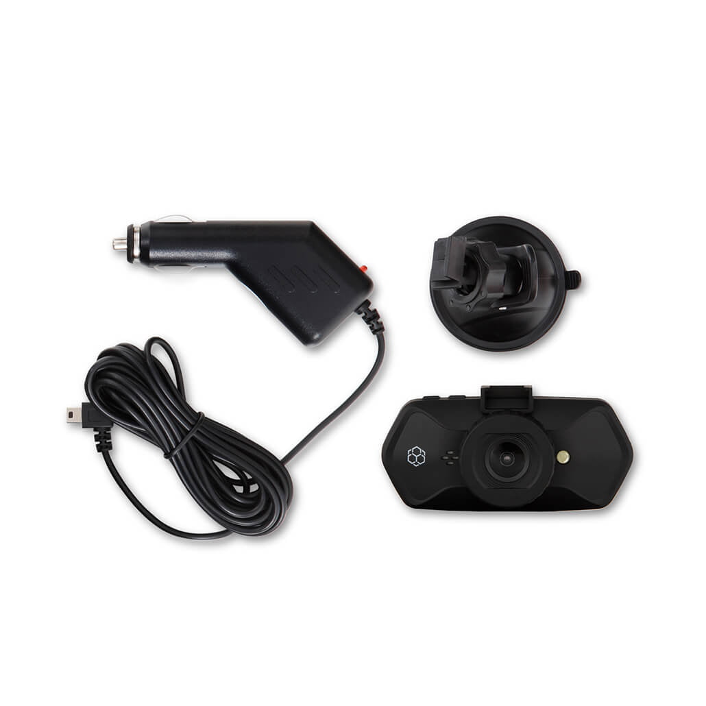 YADA 720P HD Roadcam Universally Compatible Window Mounted Dash Cam, 2" LCD Display, Loop Recording, G-Sensor Day/Night Security