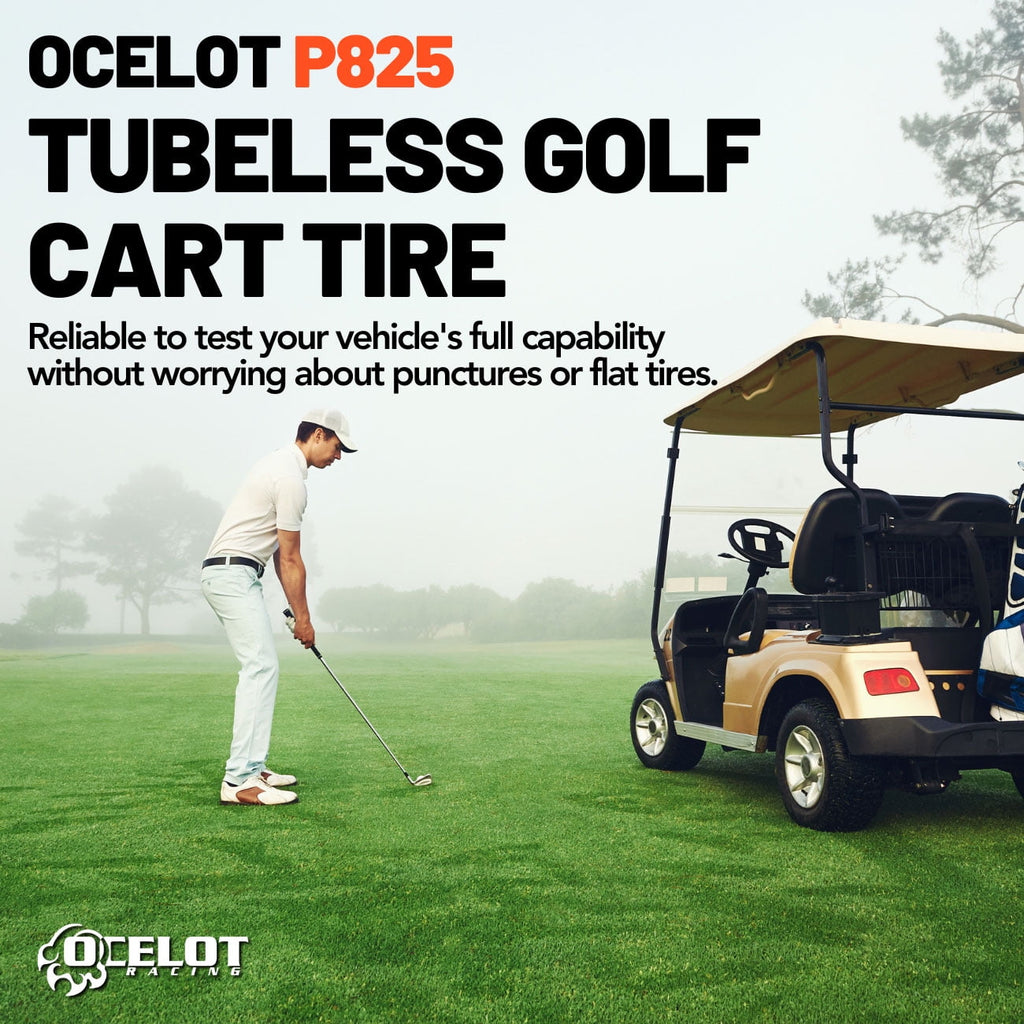 Ocelot  Low Profile Golf Cart 4-Ply Turf or Pavement Tire 215/40-12 P825