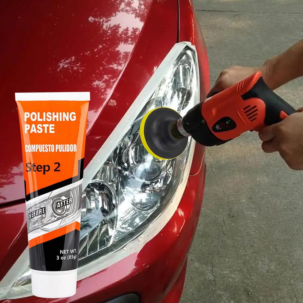 Polishing Headlight Repair Kit | Full Headlight Restoration Kit | Car Headlight Cleaner, Brings Headlights Back to Like New, Restores Oxidation, Hazy, Yellow, Scratch