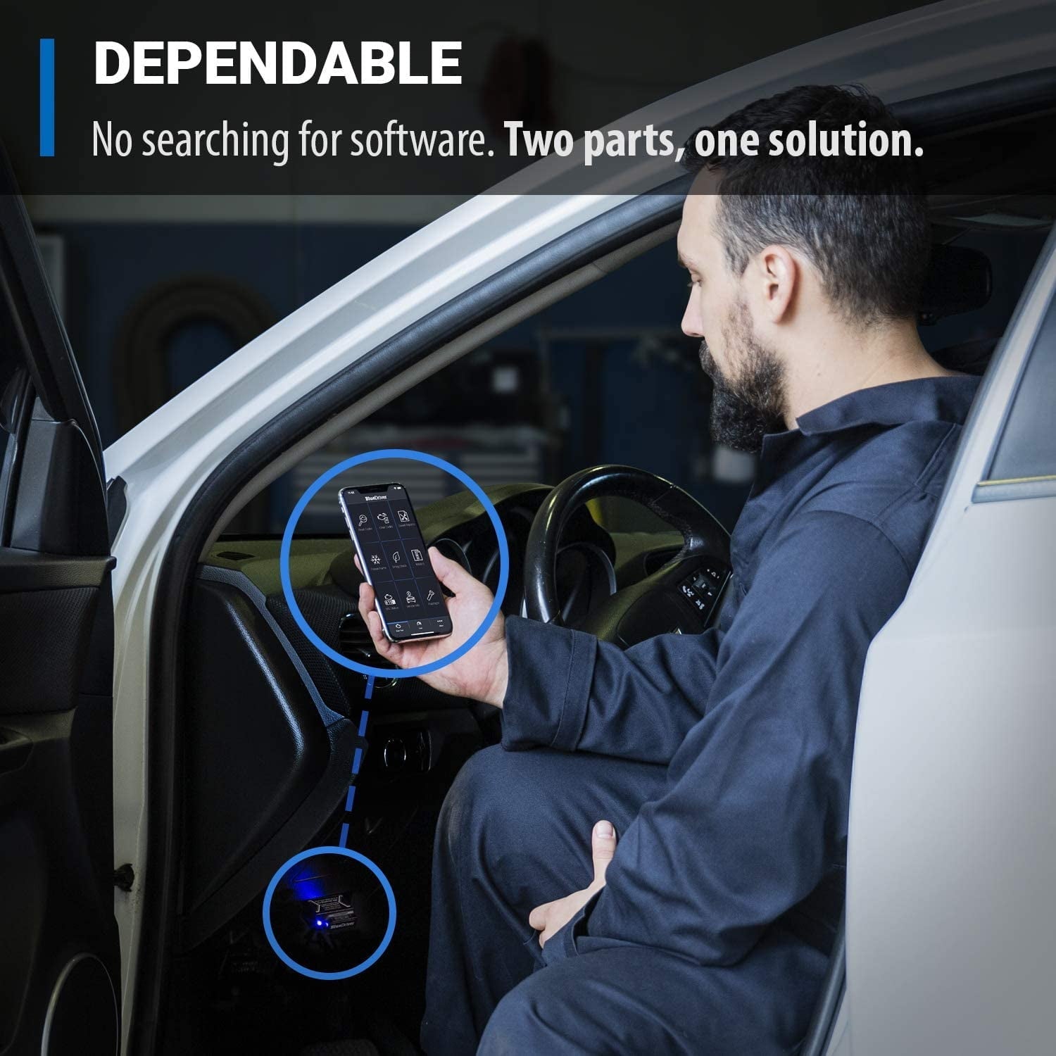 BlueDriver Pro OBD2 Bluetooth Car Diagnostic Scan Tool and Code Reader for iPhone and Android