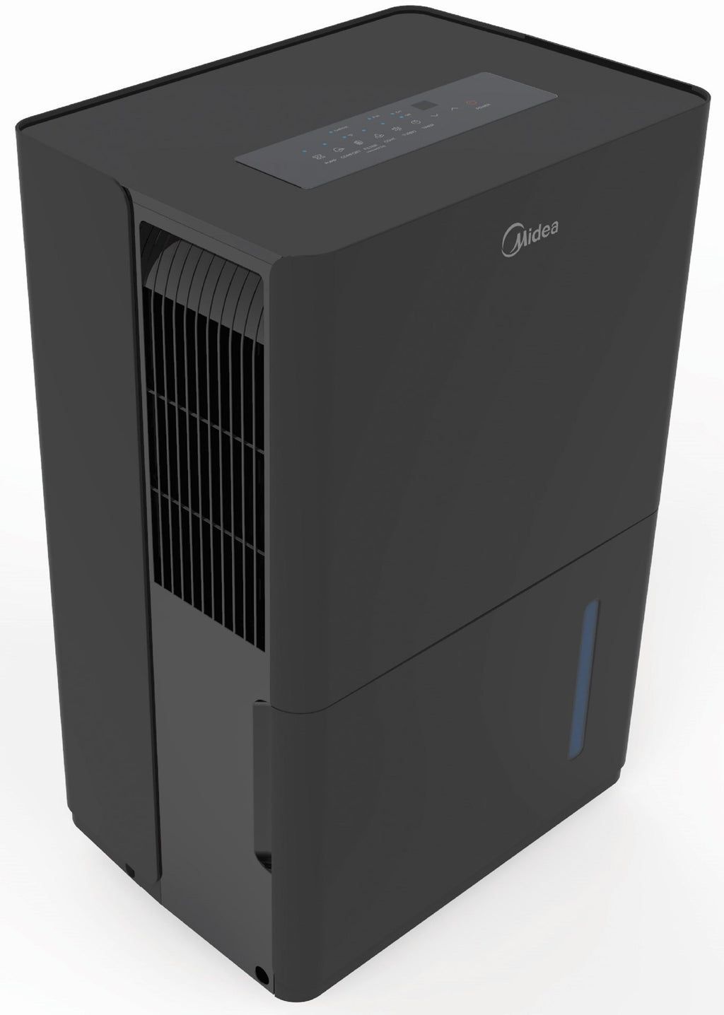 Midea 50-Pint Smart Dehumidifier with Pump - Wet Rooms, Energy Star, Black, MAD50PS1WBL