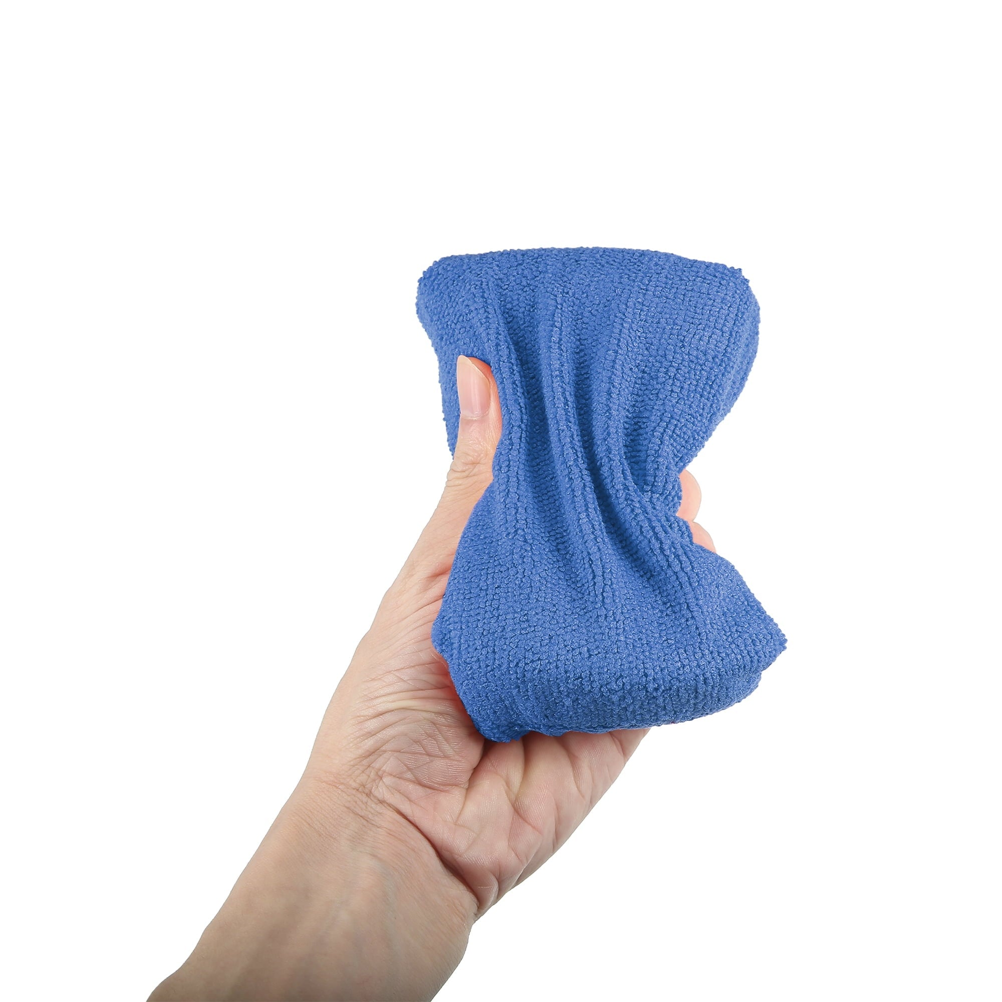 Unique Bargains 4pcs Blue Microfiber Detailing Applicator Sponges for Applying Wax Car Wash Dirt Washing Tool
