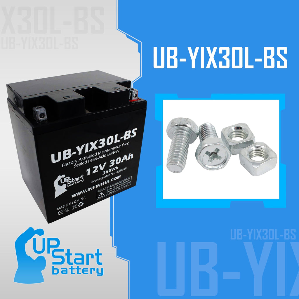 UB-YIX30L-BS Battery Replacement for 2012 Polaris RZR 900 CC UTV - Factory Activated, Maintenance Free, Motorcycle Battery - 12V, 30AH, UpStart Battery Brand