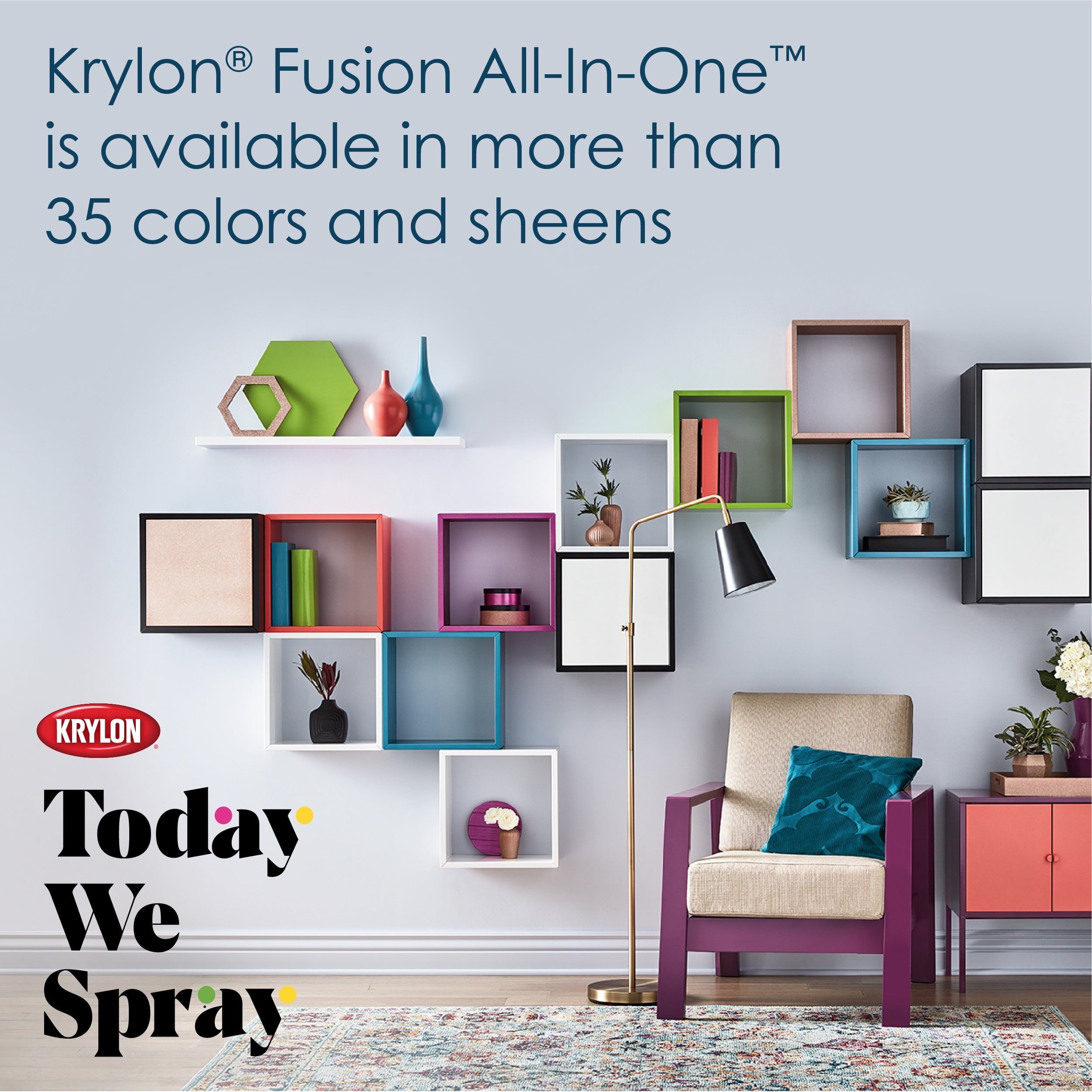 Krylon K02796007 Krylon Fusion All-In-One Spanish Moss Matte 12 oz. Spray Paint, Multi-Surface, (1 Piece, 1 Pack)