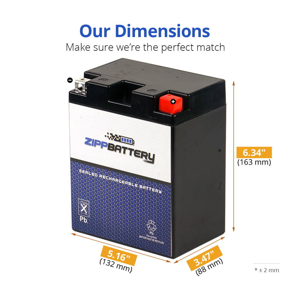 Ytx14Ahl-Bs Motorcycle Battery For Honda Gl650I Silver Wing Interstate 1983
