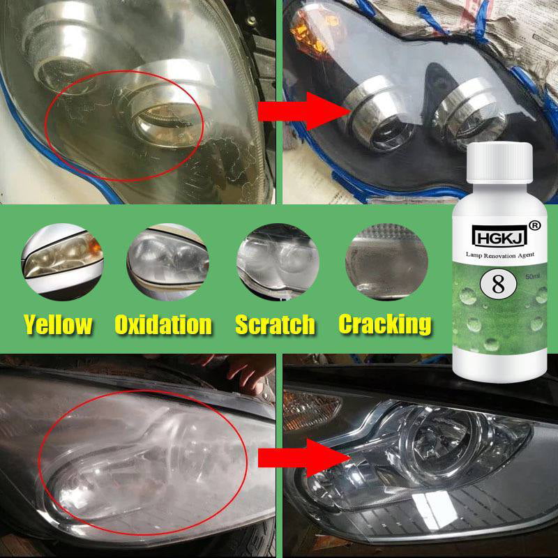 HGKJ-8 Car Lens Restoration Kit Headlight Brightening Headlight Repair 20ML