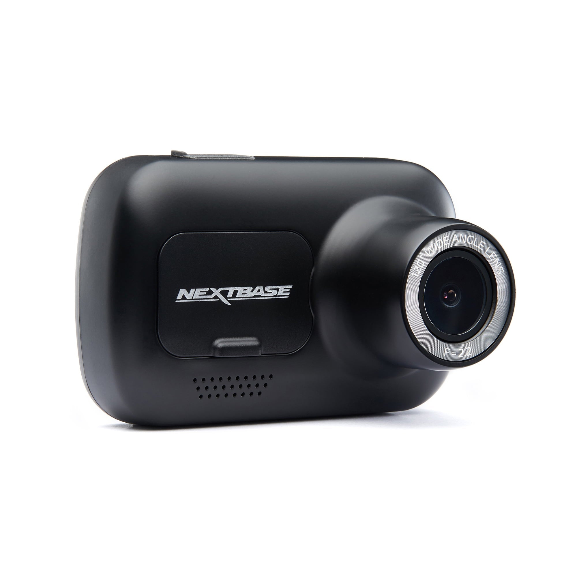 Nextbase DVR122 Compact Dash Cam in Black 122-720p HD 30 FPS HD IPS Screen, 5 Layer Lens, Intelligent Parking Mode, Loop Recording, Click and Go PRO, Night Vision, 0.90 lbs assembled.