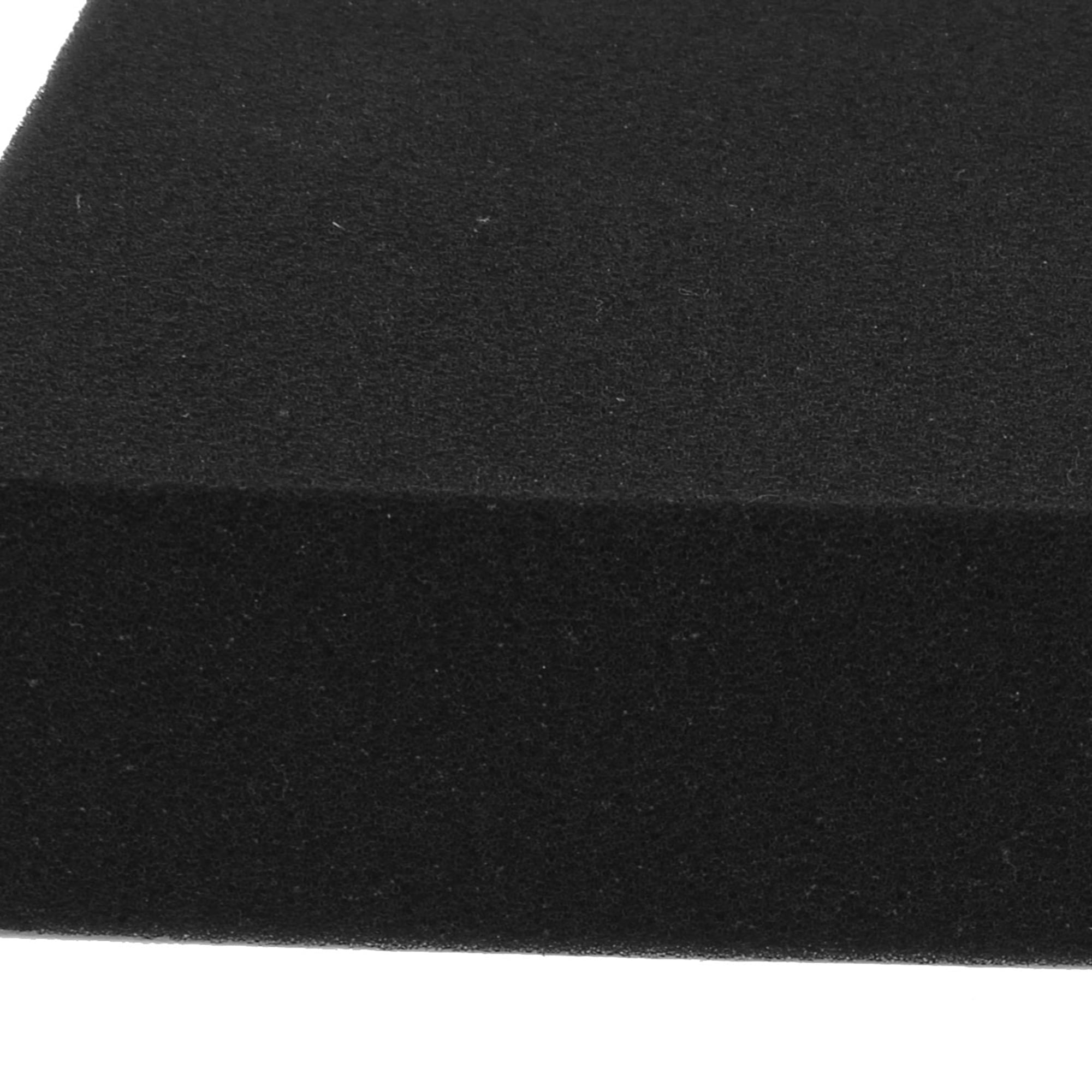 Unique Bargains 4 Pcs Universal Black Rectangle Shape Soft Sponge Car Glass Washing Cleaning Cushion