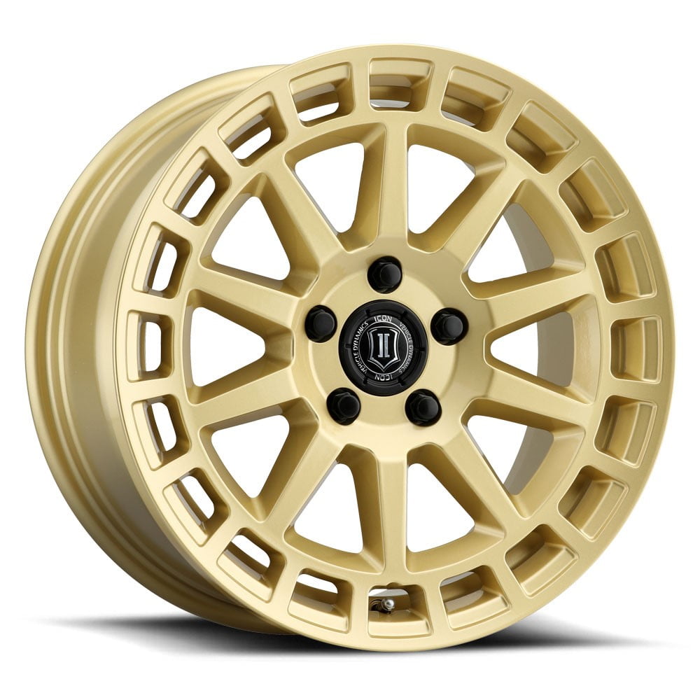 17x8 Icon Alloys Journey Gloss Gold Wheel 5x4.5 (38mm) Fits select: 2000-2023 TOYOTA RAV4, 1997-2023 HONDA CR-V