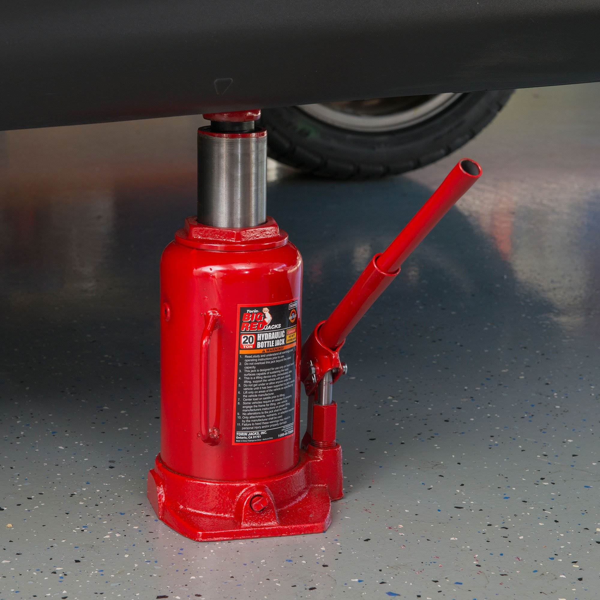 Torin Jacks Big Red 20 Ton Heavy Duty Hydraulic Welded Bottle Jack,T92003
