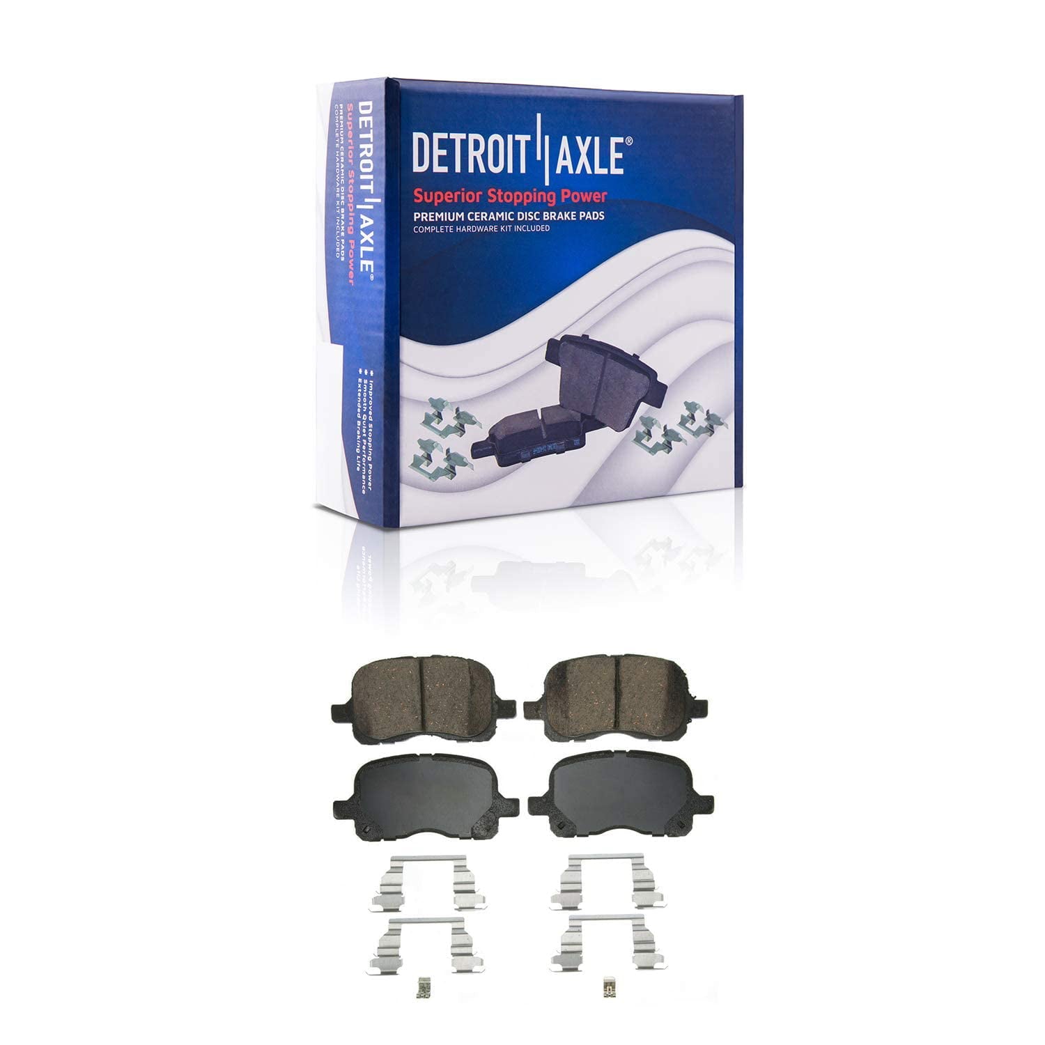Detroit Axle - Brake Kit for 1998-2002 Toyota Corolla Chevy Prizm Front Brake Rotors Ceramic Brakes Pads Replacement Rear Brake Drums Brake Shoes