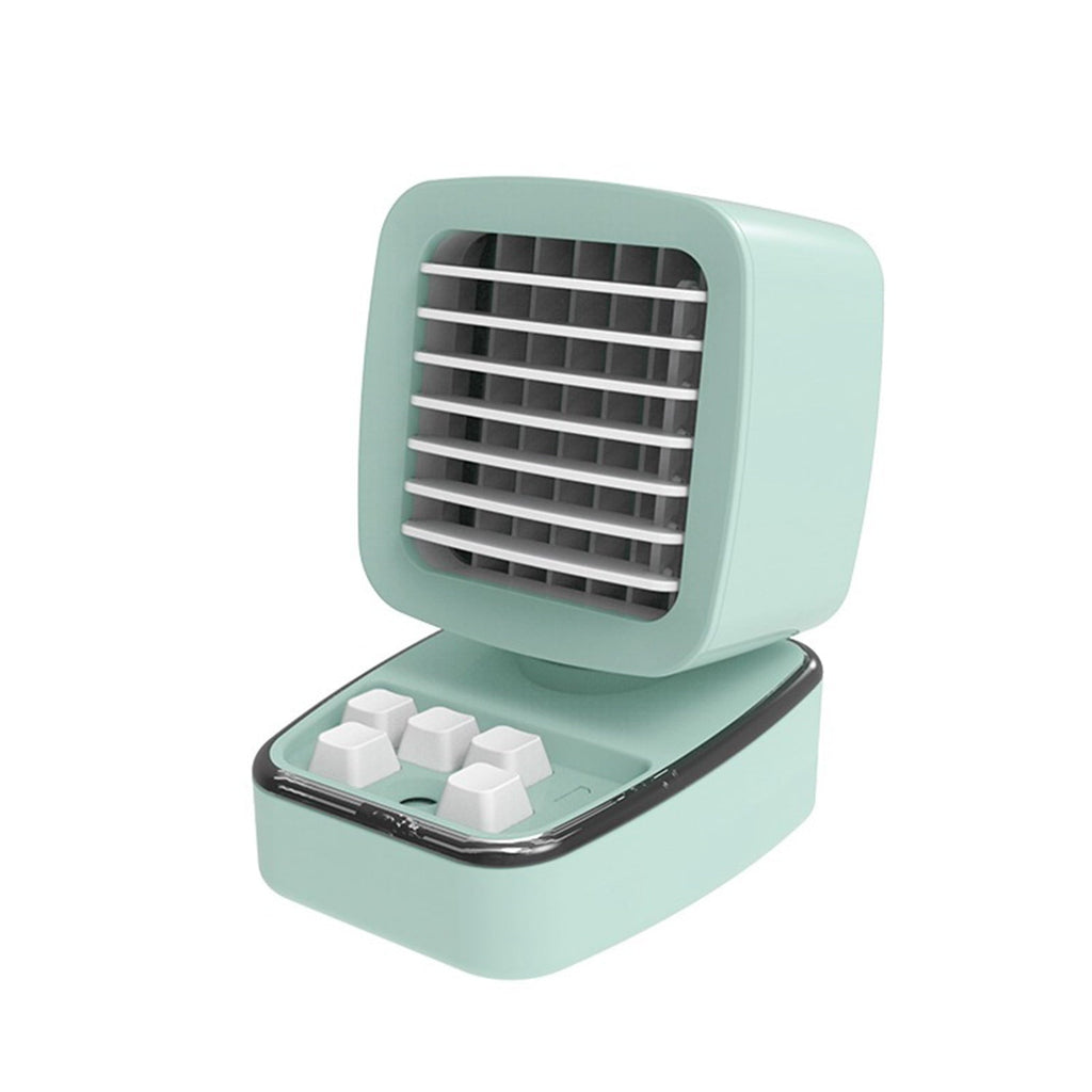 SDJMa Portable Air Conditioners, Evaporative Air Cooler with 3 Speeds, Mini Spray Desk Fan, USB Rechargeable Personal Small Air Conditioner Fan for Room Office Camping