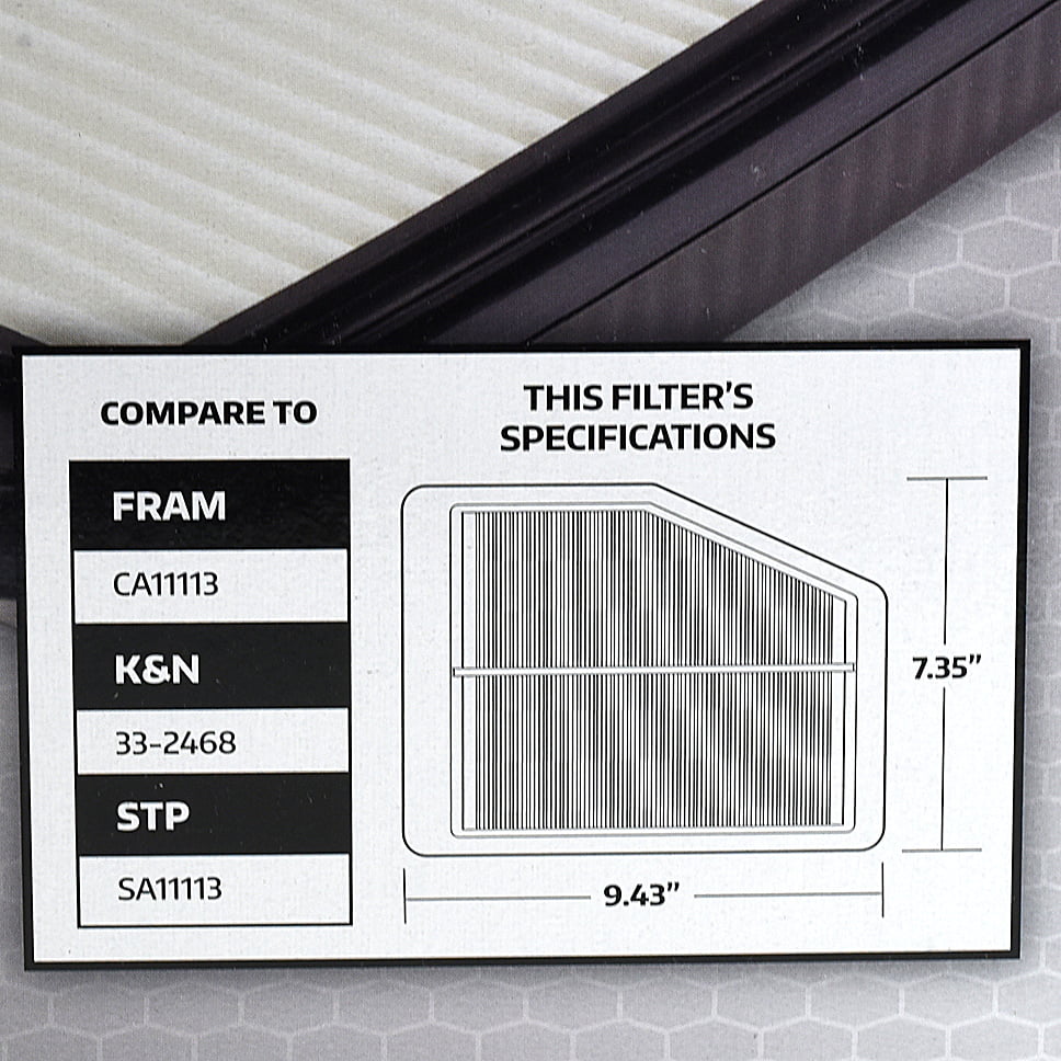 Super Tech 1760 Engine Air Filter, Replacement Filter for Honda Fits select: 2012-2015 HONDA CIVIC, 2013-2015 ACURA ILX
