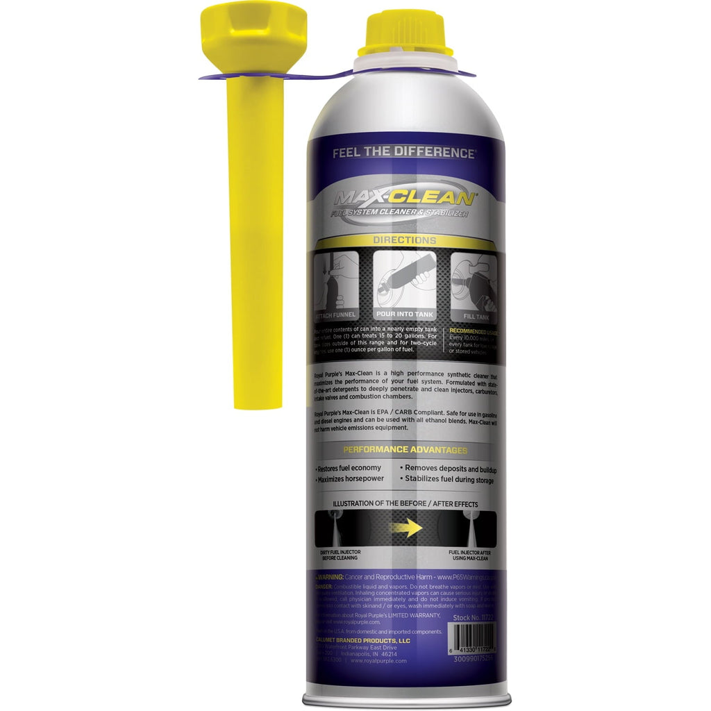 Royal Purple Max-Clean 11722 Fuel System Cleaner Automotive Additive, 20 oz