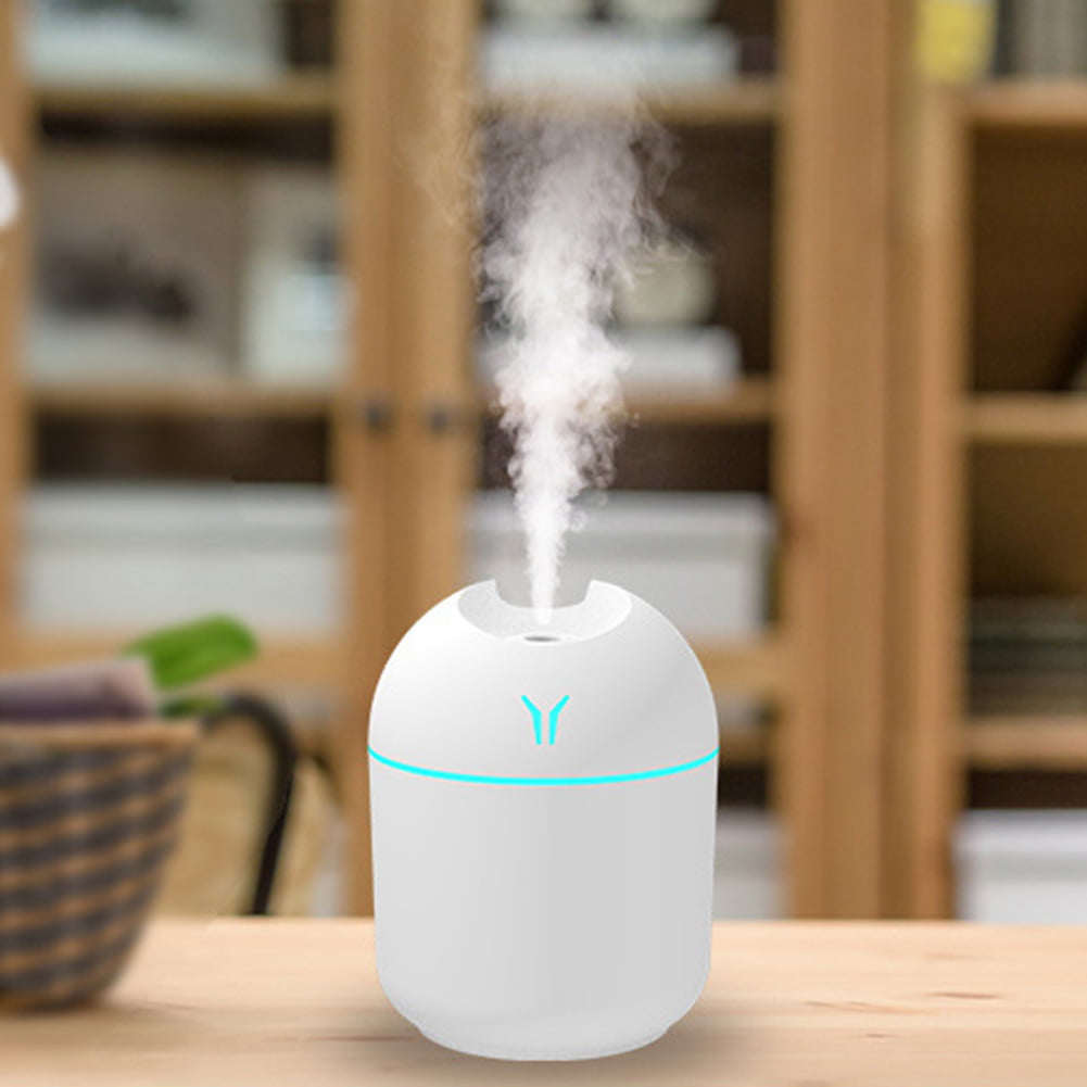 Alloet LED Light Air Humidifier Portable Supplies Fragrance Diffuser for Home (White)
