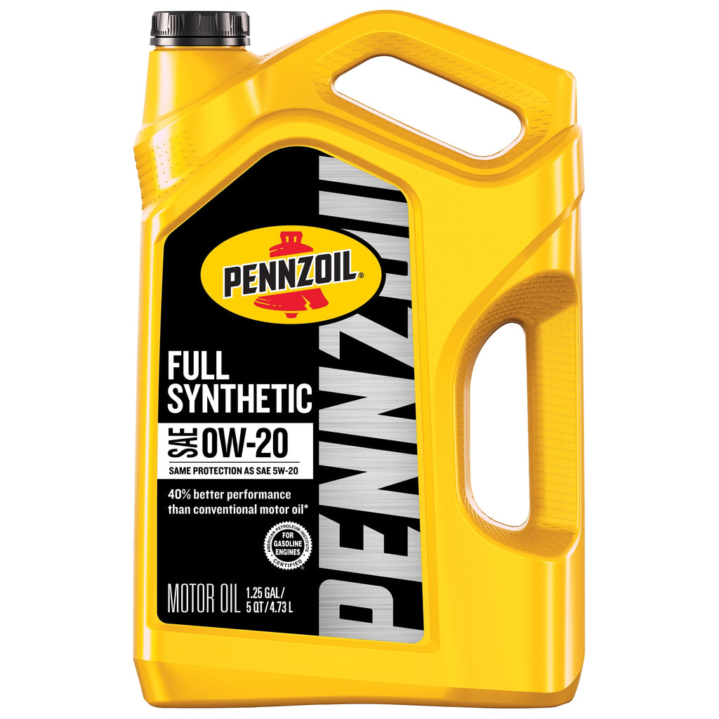 Pennzoil Full Synthetic 0W-20 Motor Oil, 5 Quart