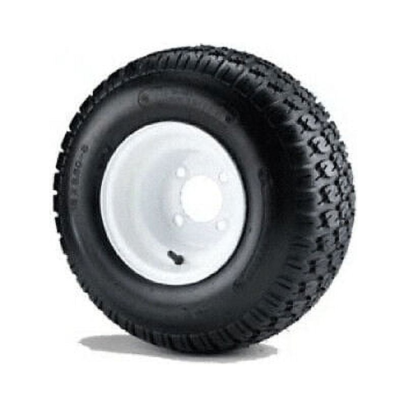 18x8.5-8 Traction 6ply Tire Mounted On White Steel Wheel