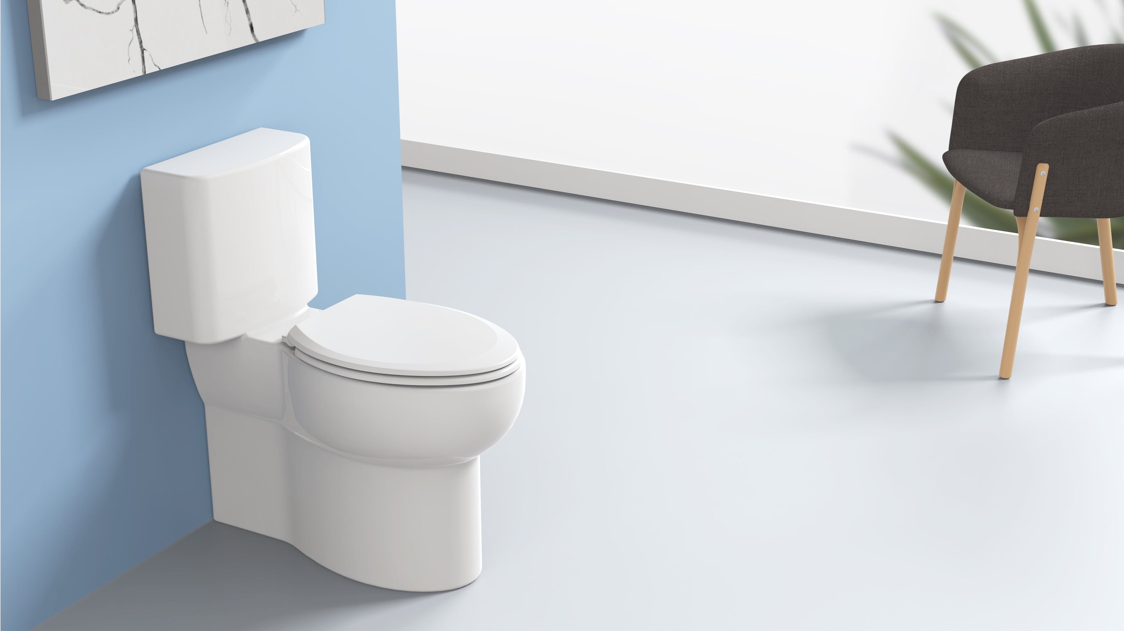 Mainstays Plastic Elongated Toilet Seat in Daisy White
