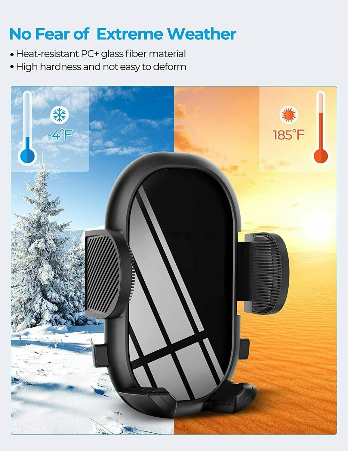 Car Air Vent Mount Cell Phone Holder Dock w/ Stable Clip For iPhone Samsung