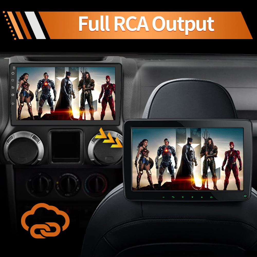 Awesafe Car Radio Stereo for Jeep Wrangler 2006-2017 Compass Carplay Andriod 12 GPS Navigation Touch Screen Built with Android AUTO Bluetooth 1G RAM 32G ROM